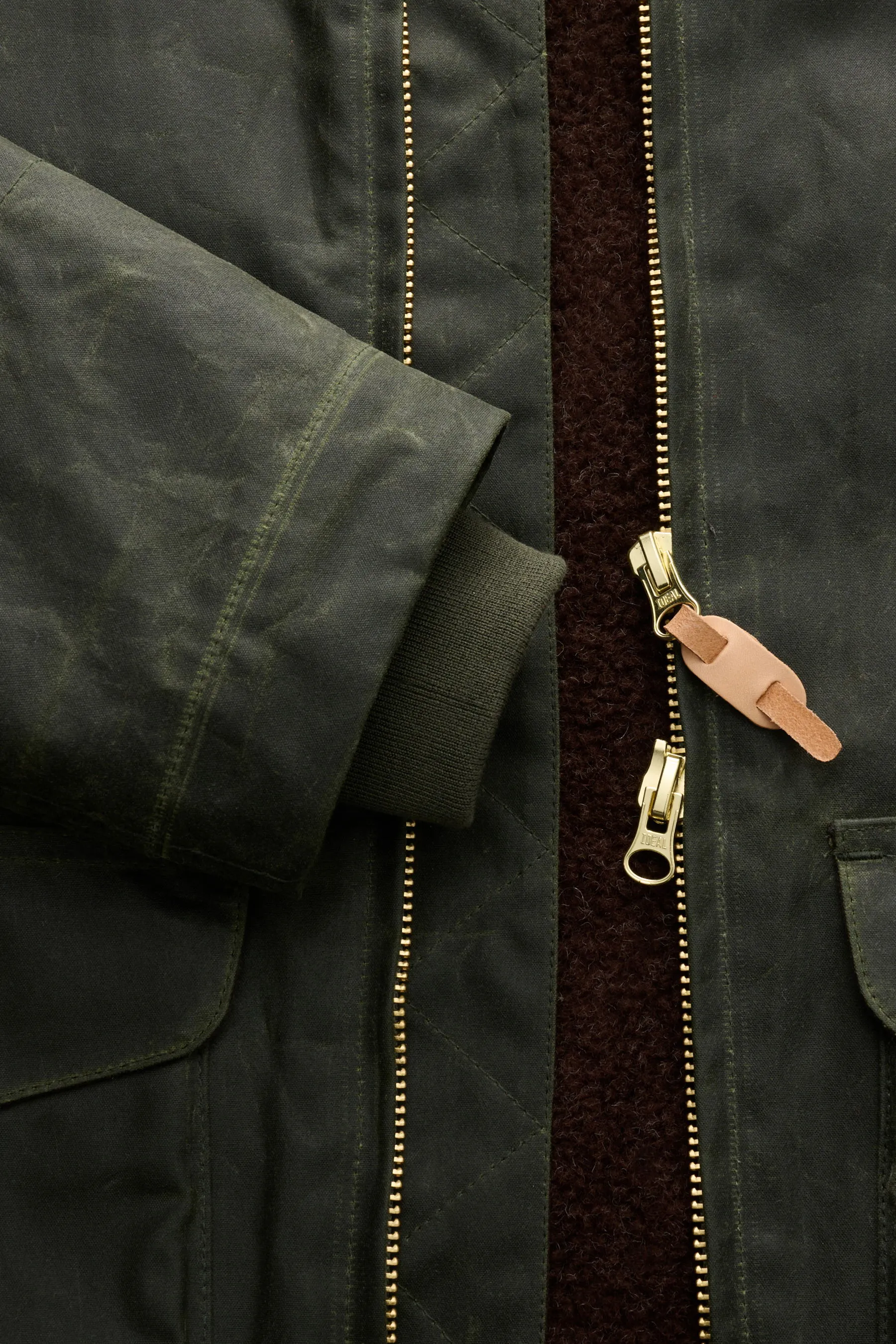 Manifattura Ceccarelli - Herren - Wachsjacke 'Blazer Coat' dunkelgrün – Bild 4