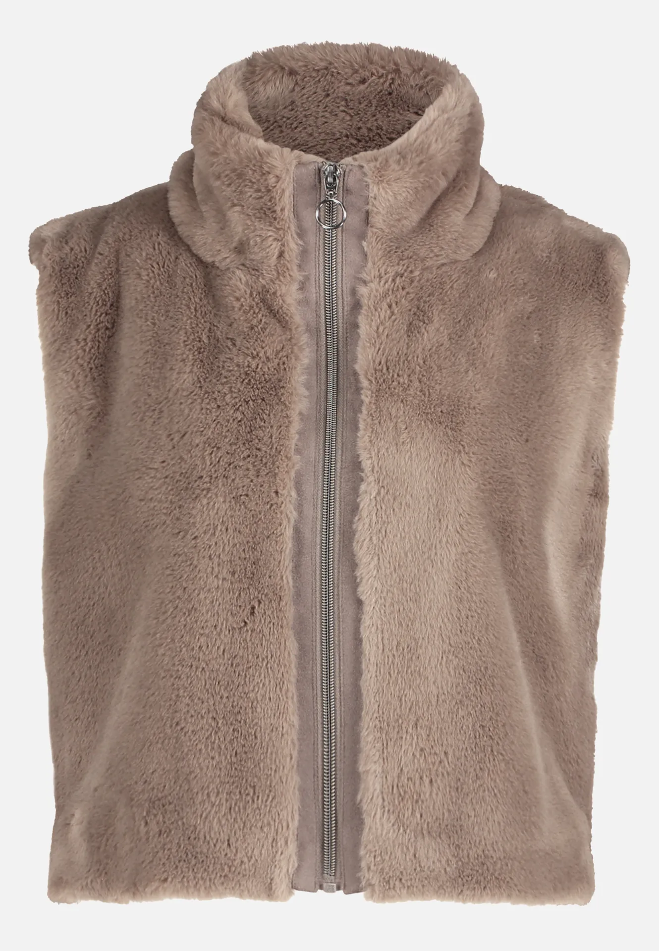 Plüschweste mit Reißverschluss