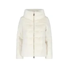Herno - Faux Fur Puffer Jacket With High Collar - Größe 40 - weiß Herno - Faux Fur Puffer Jacket With High Collar - Größe 40 - weiß