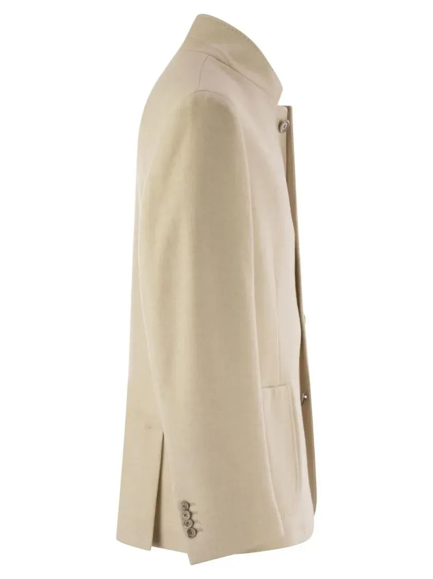 Fedeli - Damon - Double Flanel Cashmere Blazer - Größe 52 - beige – Bild 3