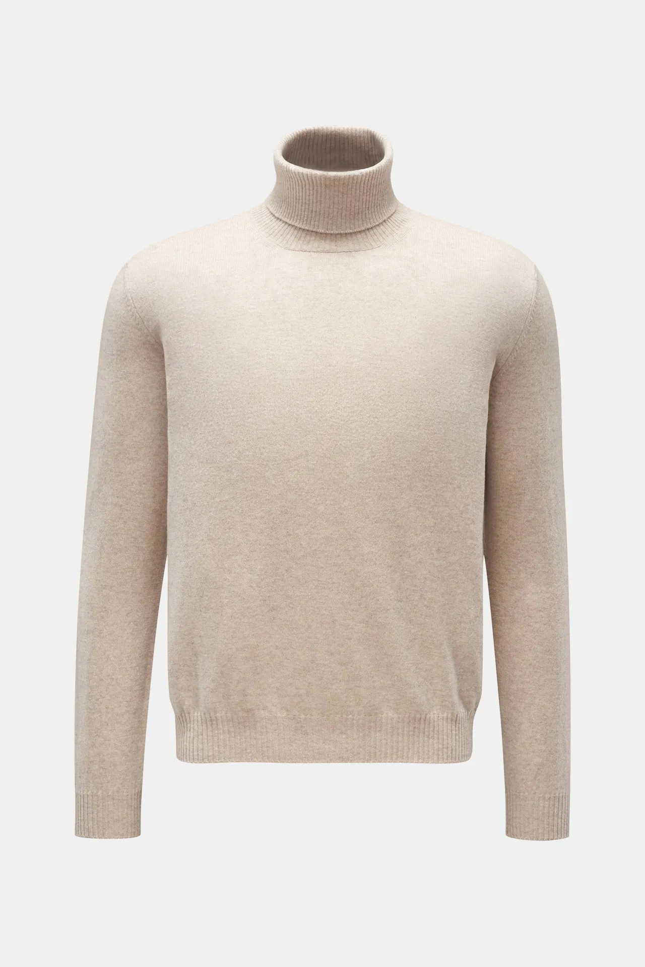 Settefili Cashmere - Herren - Cashmere Rollkragenpullover beige meliert Settefili Cashmere - Herren - Cashmere Rollkragenpullover beige meliert