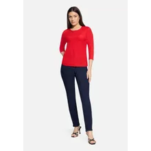 Strukturshirt mit Rundhalsausschnitt