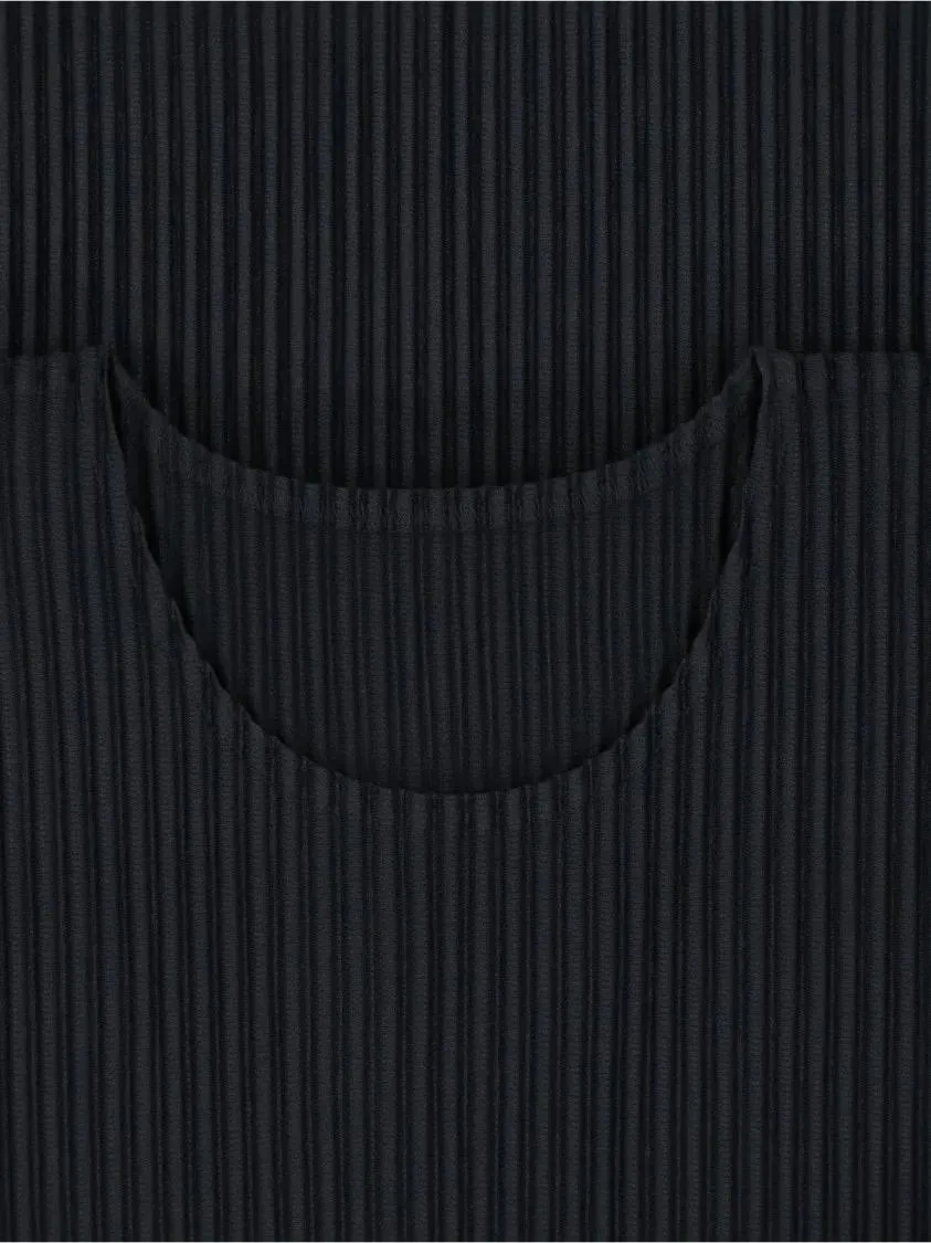 Issey Miyake - Pleated T-Shirt – Black - Größe III - schwarz – Bild 2