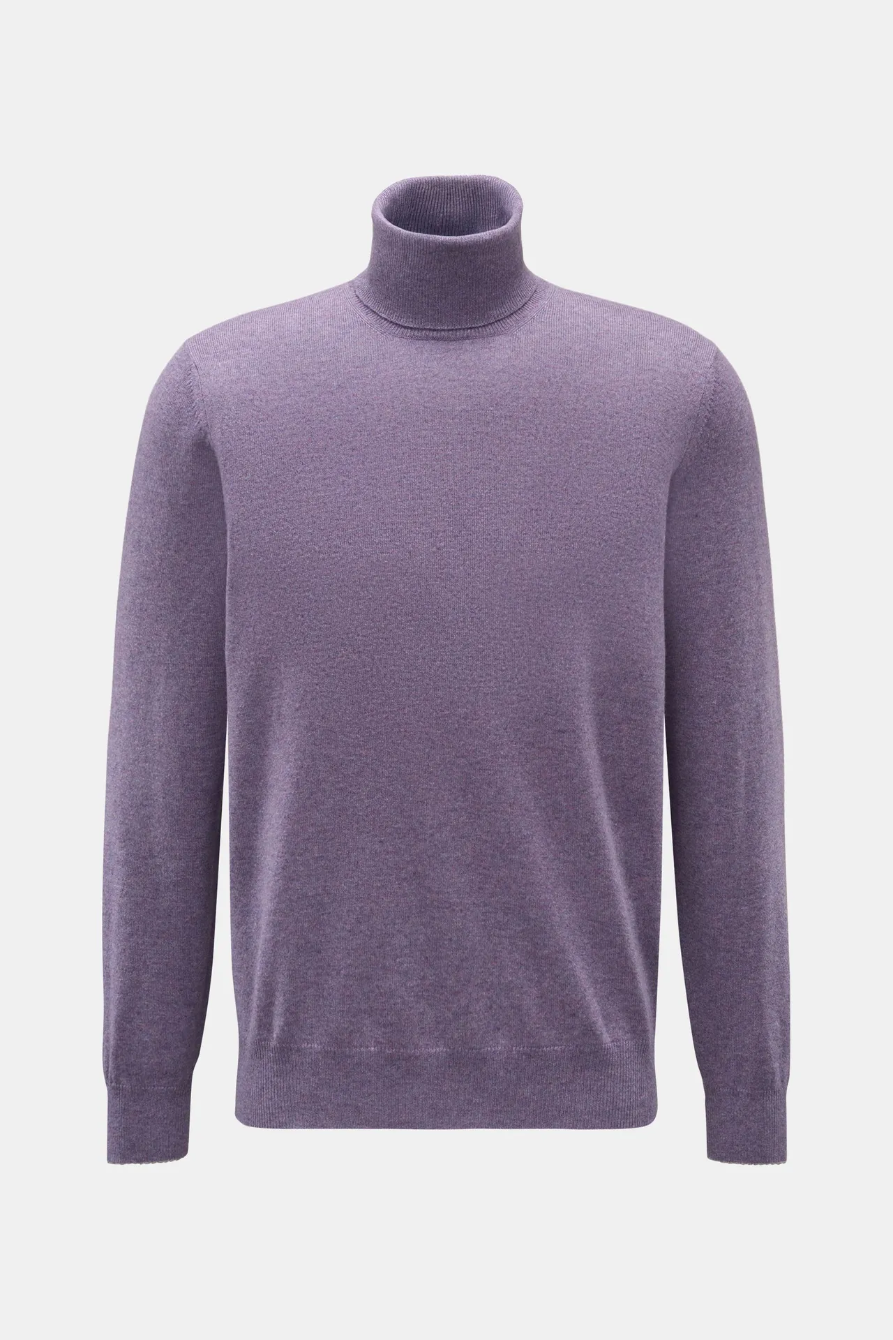 Brunello Cucinelli - Herren - Cashmere Rollkragenpullover violett meliert Brunello Cucinelli - Herren - Cashmere Rollkragenpullover violett meliert