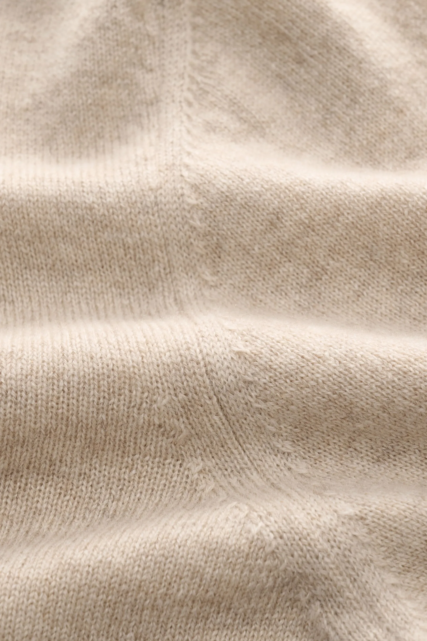 Fioroni - Herren - Cashmere Rundhalspullover beige meliert – Bild 4