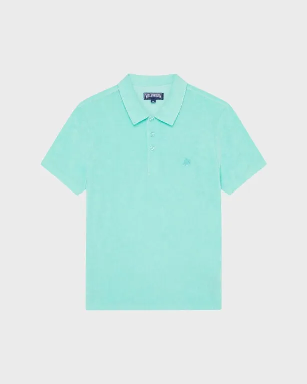 Vilebrequin - Solid Frottee-polohemd Für Herren - Polohemd - Phoenix - Grün - Größe XL Vilebrequin - Solid Frottee-polohemd Für Herren - Polohemd - Phoenix - Grün - Größe XL