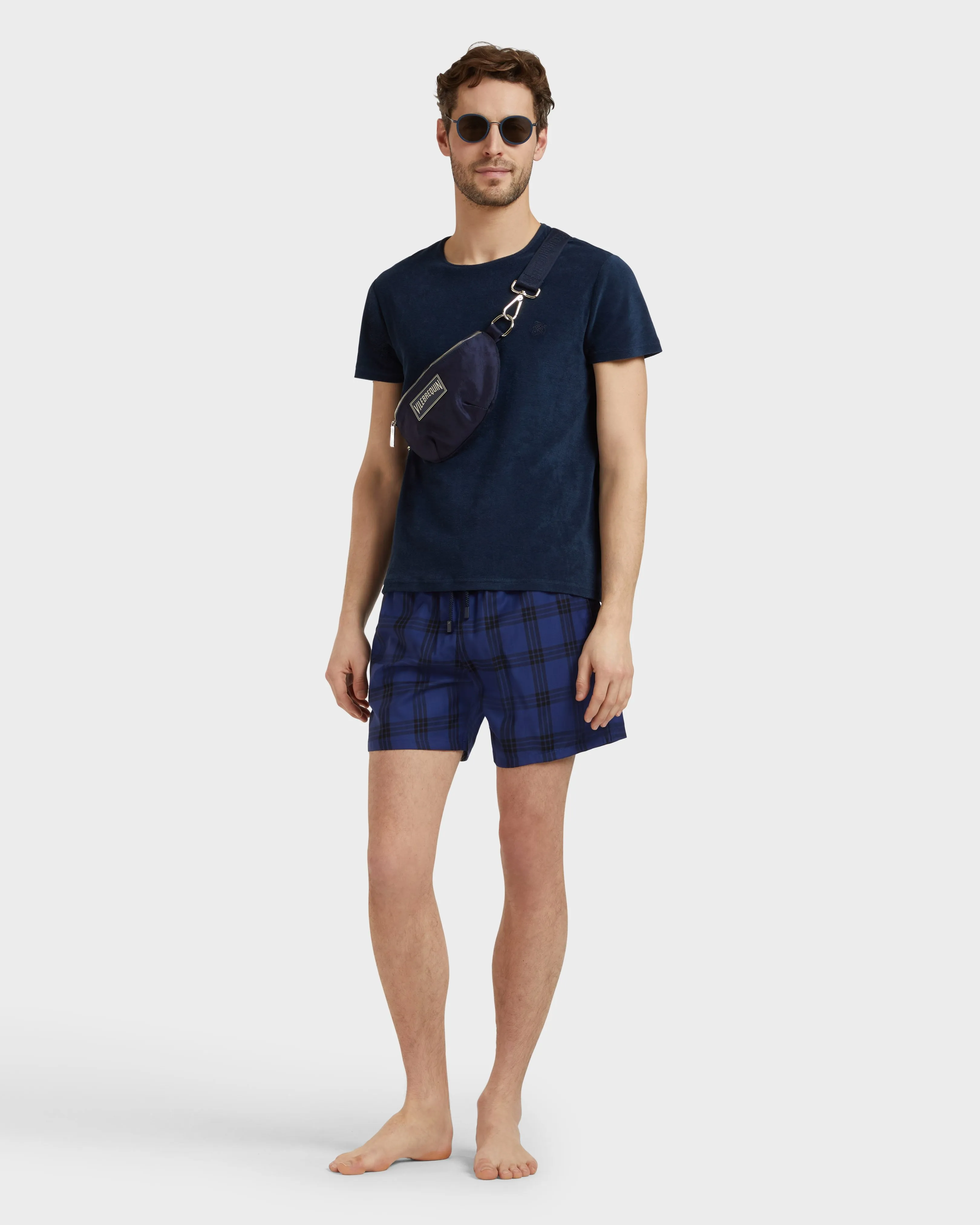 Vilebrequin - Figurbetonte Carreaux Woll-badeshorts Für Herren - Bademode - Magnus - Blau - Größe S – Bild 5