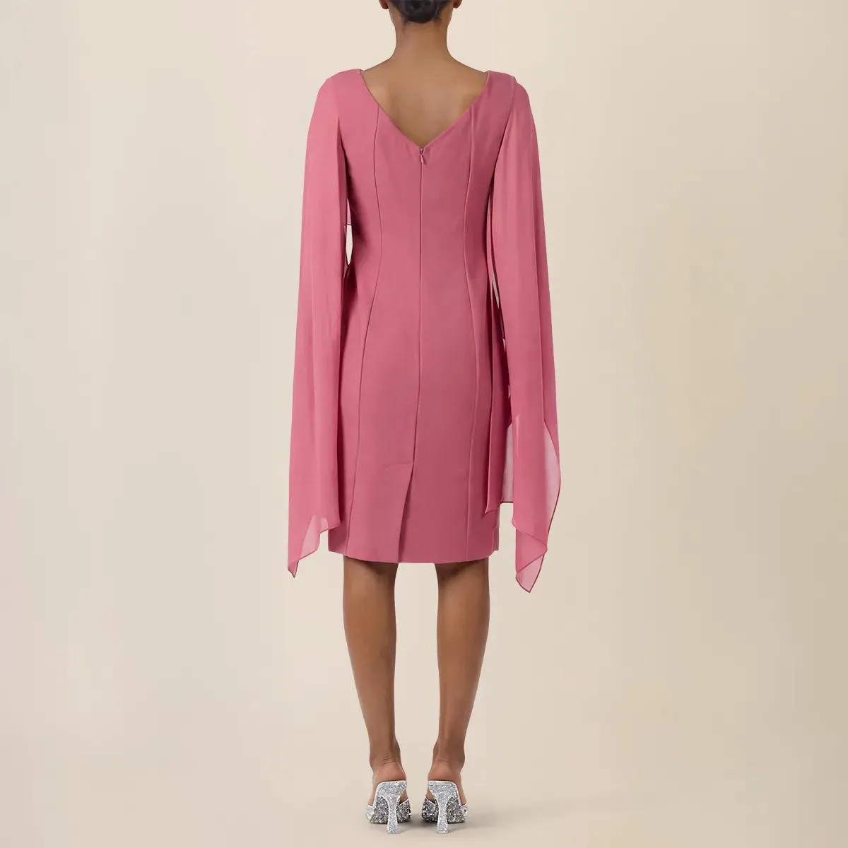 Apart - Kleid mit Chiffonstola - Größe 34 - rosa – Bild 2