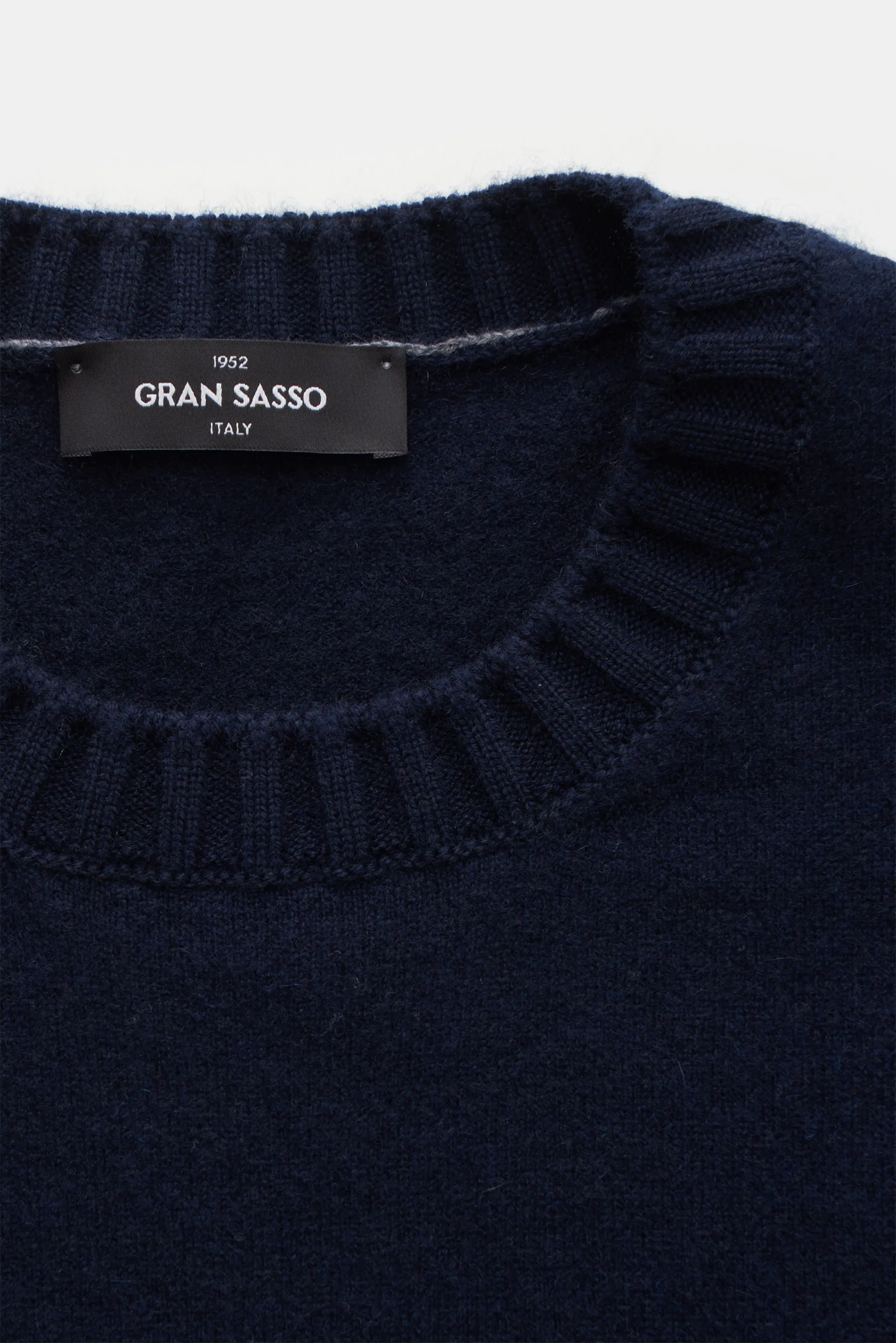 Gran Sasso - Herren - Cashmere Rundhalspullover navy – Bild 2