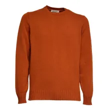FILIPPO DE LAURENTIIS - Crew Neck Sweater In Wool-Cashmere Blend - Größe 54 - orange FILIPPO DE LAURENTIIS - Crew Neck Sweater In Wool-Cashmere Blend - Größe 54 - orange