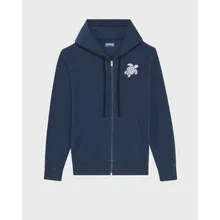 Vilebrequin - Baumwoll-cardigan Mit Durchgehendem Reißverschluss Und Großer Schildkrötenstickerei Für Herren - Sweatshirt - Malanti - Blau - Größe M Vilebrequin - Baumwoll-cardigan Mit Durchgehendem Reißverschluss Und Großer Schildkrötenstickerei Für Herren - Sweatshirt - Malanti - Blau - Größe M