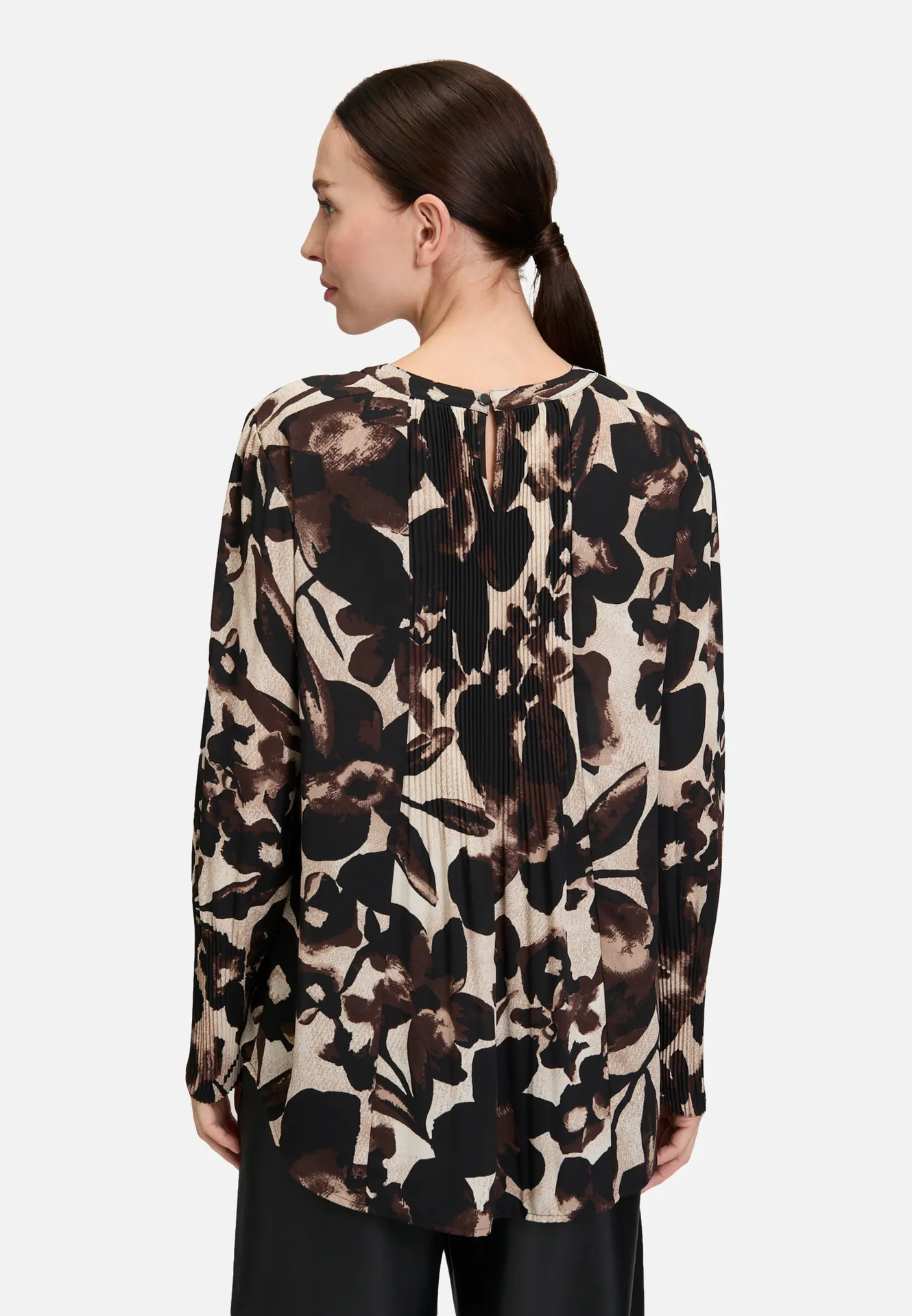 Schlupfbluse mit Plissee Schlupfbluse mit Plissee