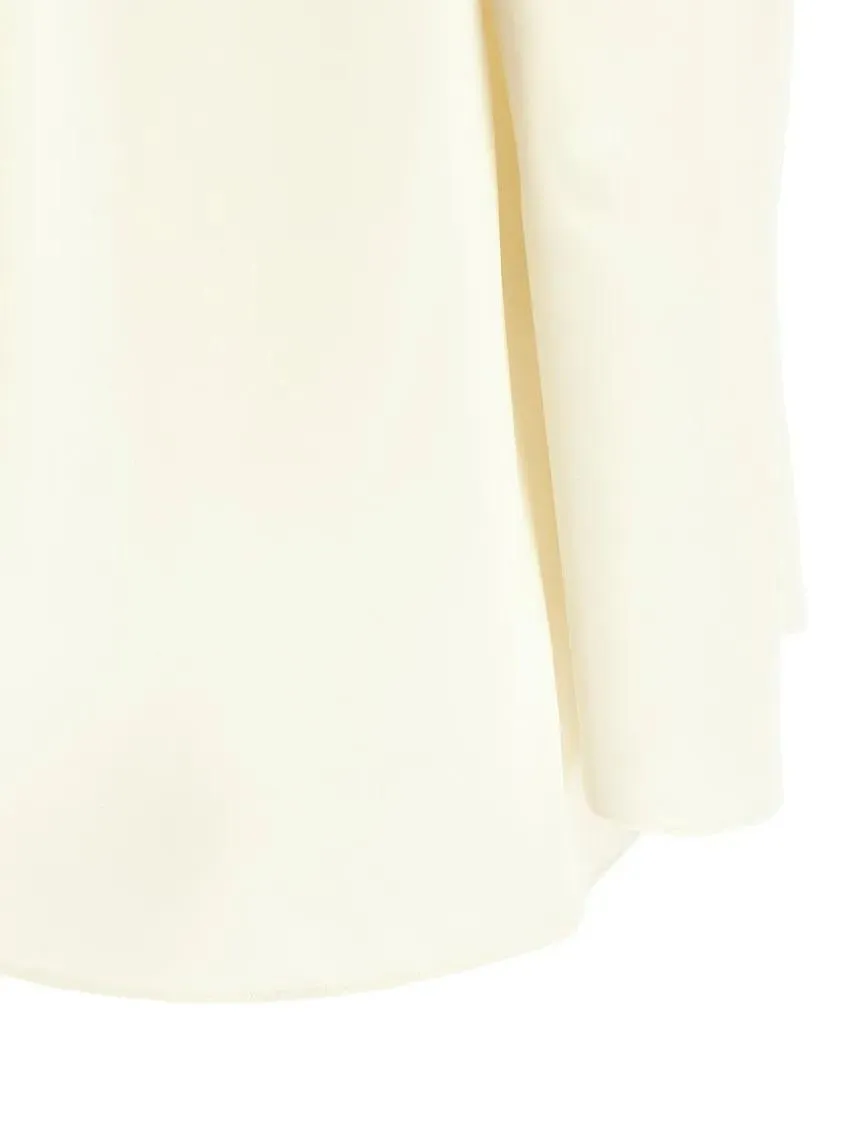 Magda Butrym - Silk Blouse With V-Neck - Größe 38 - beige – Bild 2
