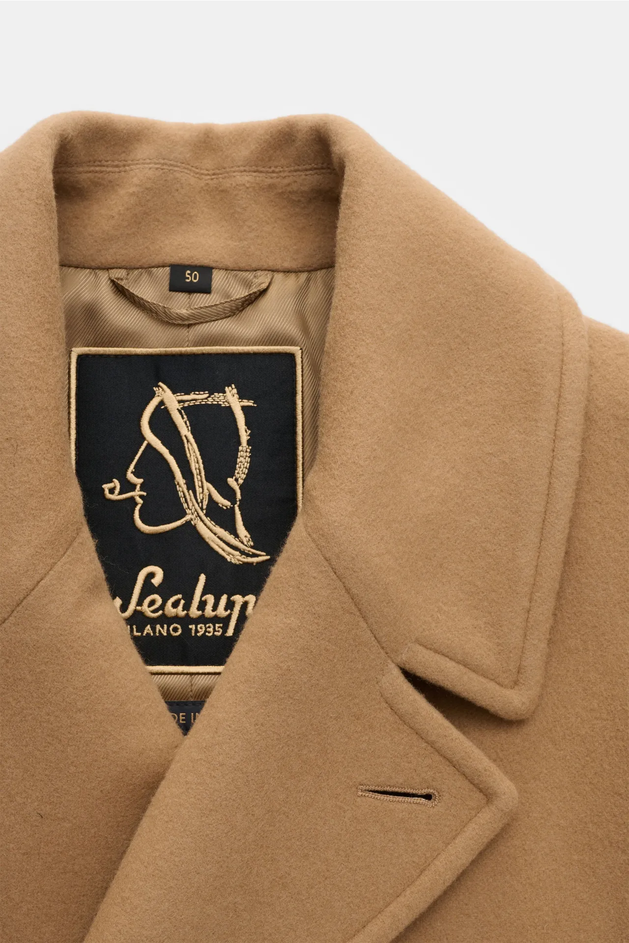 Sealup - Herren - Caban-Kurzmantel 'Genova Peacoat' camel – Bild 3