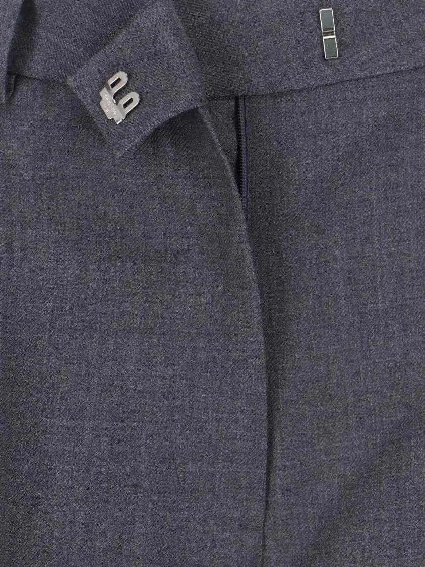 Low Classic - Wool Pants – Grey - Größe M - grau – Bild 3