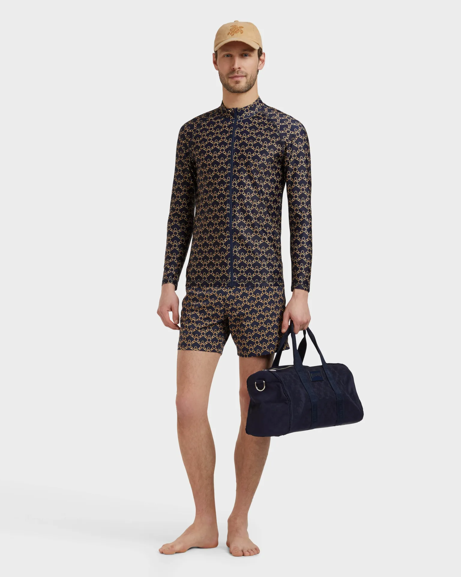 Vilebrequin - Langärmeliger Turtles Chain Rashguard Mit Reißverschluss Für Herren - Rashguard - Rocker-z - Blau - Größe L – Bild 5