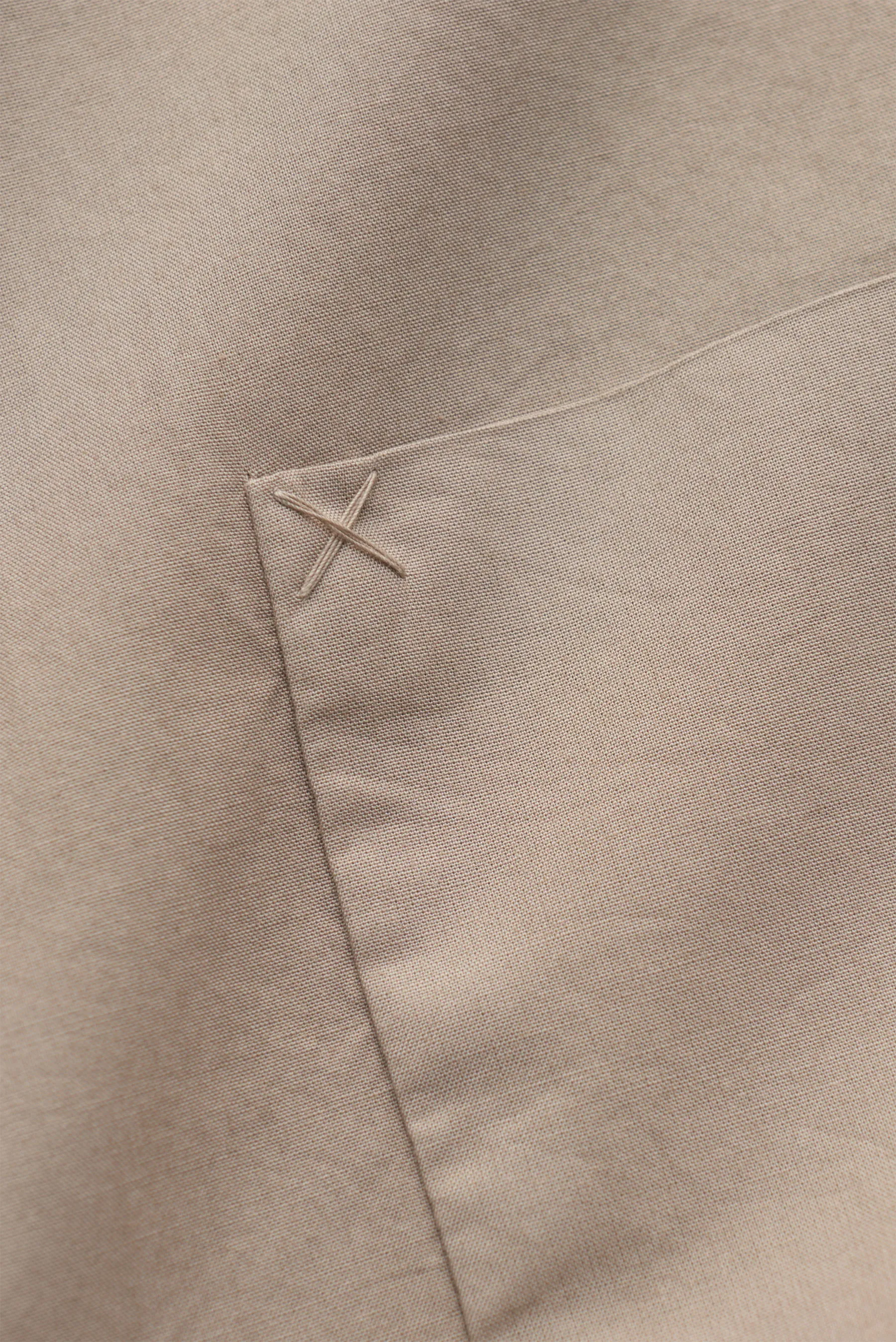 Weber+Weber - Herren - Casual Hemd 'Vintage Popeline Collar Shirt' Grandad-Kragen khaki – Bild 4