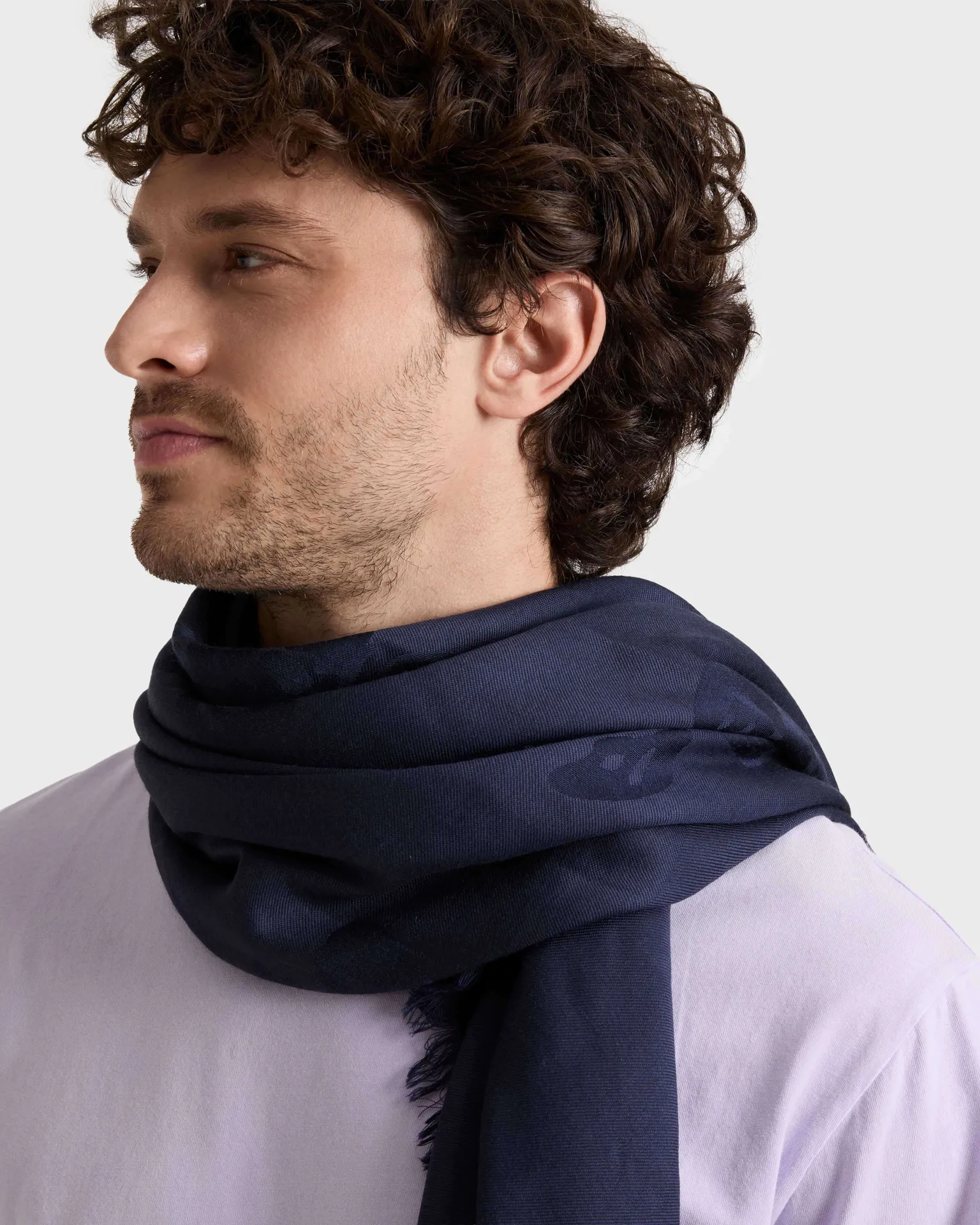 Vilebrequin - Turtle Monogram Stola - Halstuch - Sublime - Blau - Größe OSFA – Bild 2