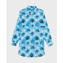 Vilebrequin - Poppies Hemdkleid Aus Baumwollvoile Für Damen - Kleid Im Hemd-stil - Fragance - Blau - Größe L Vilebrequin - Poppies Hemdkleid Aus Baumwollvoile Für Damen - Kleid Im Hemd-stil - Fragance - Blau - Größe L