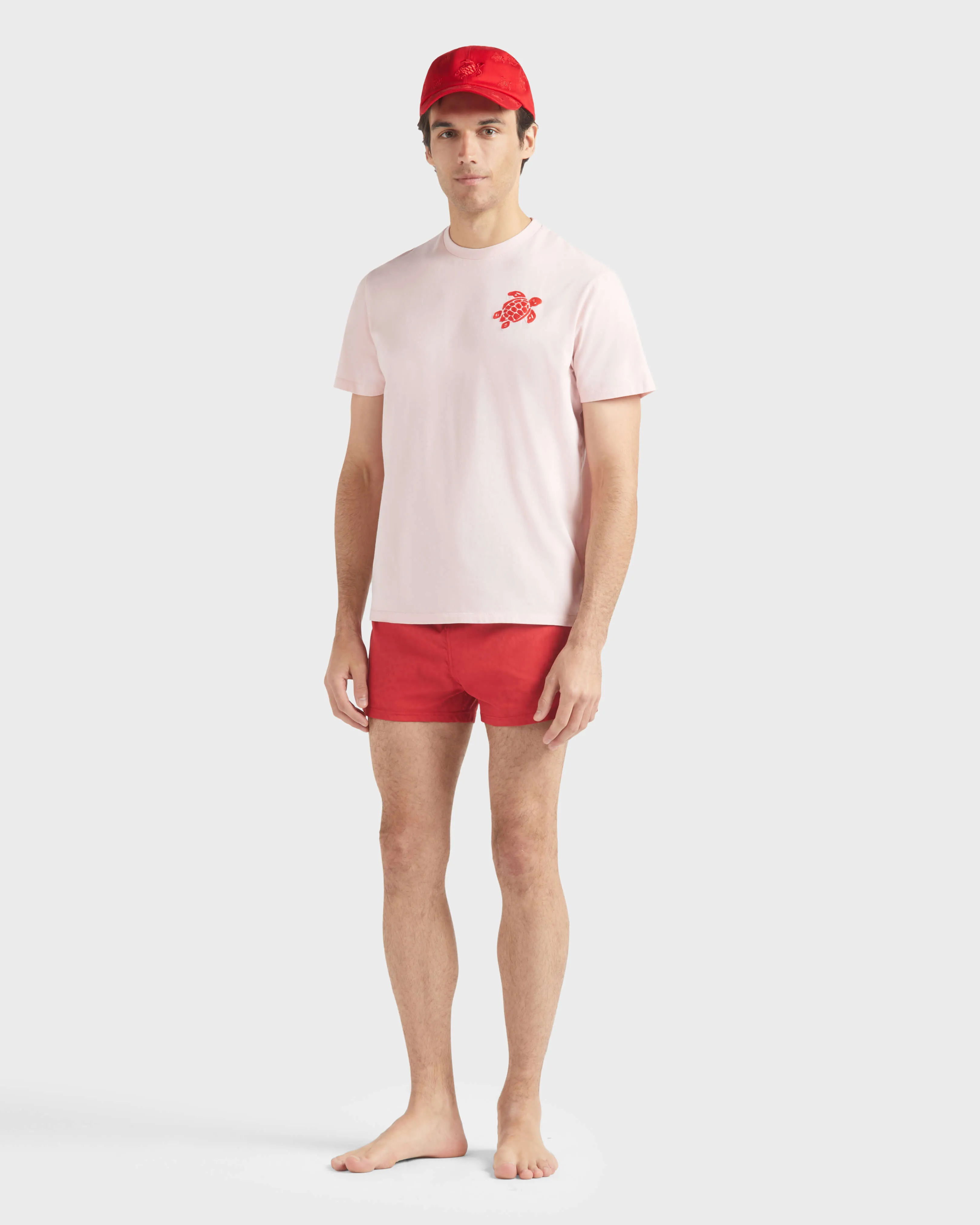 Vilebrequin - Kurze Jacquard Turtles Badeshorts Für Herren - Bademode - Manta - Rot - Größe XXXL – Bild 5