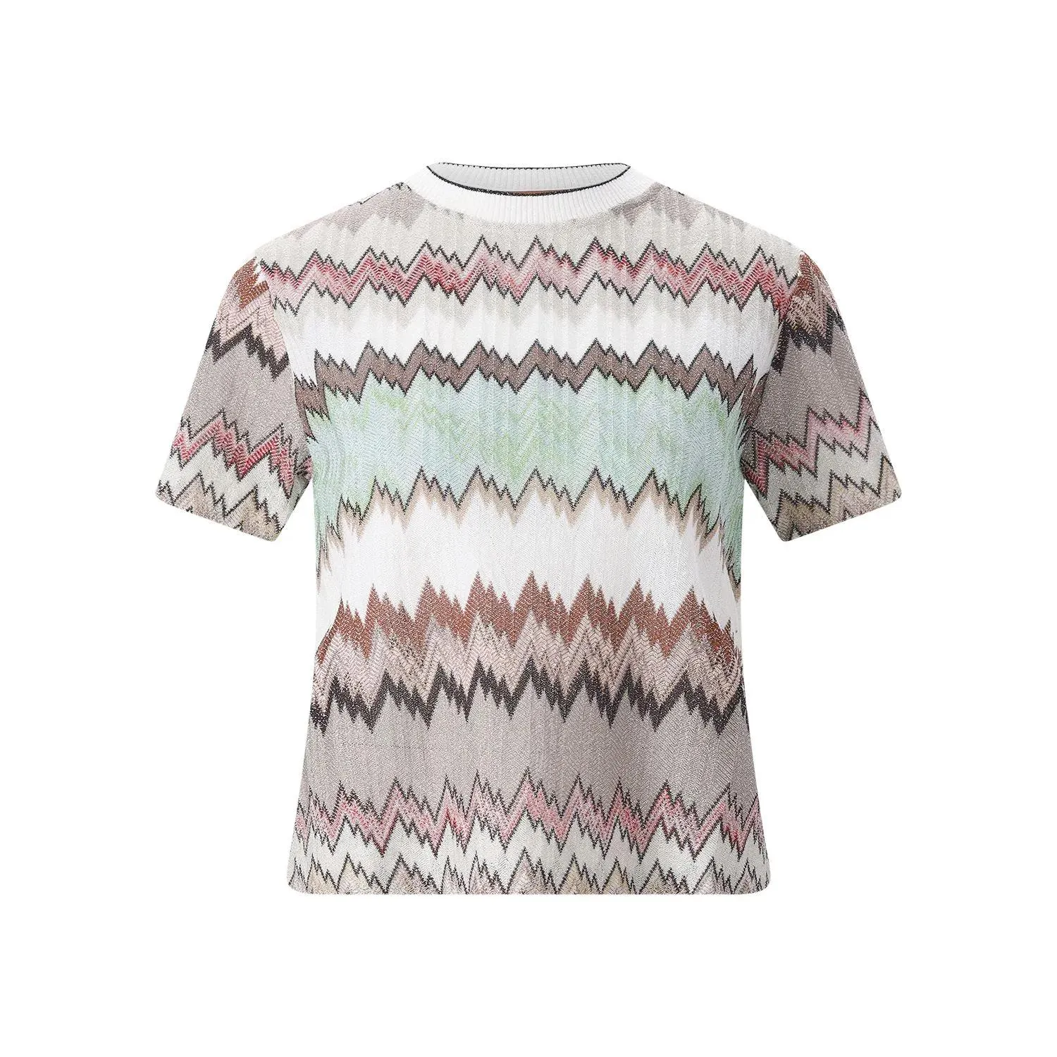 Missoni - T-Shirt mit Muster - Größe S - bunt Missoni - T-Shirt mit Muster - Größe S - bunt