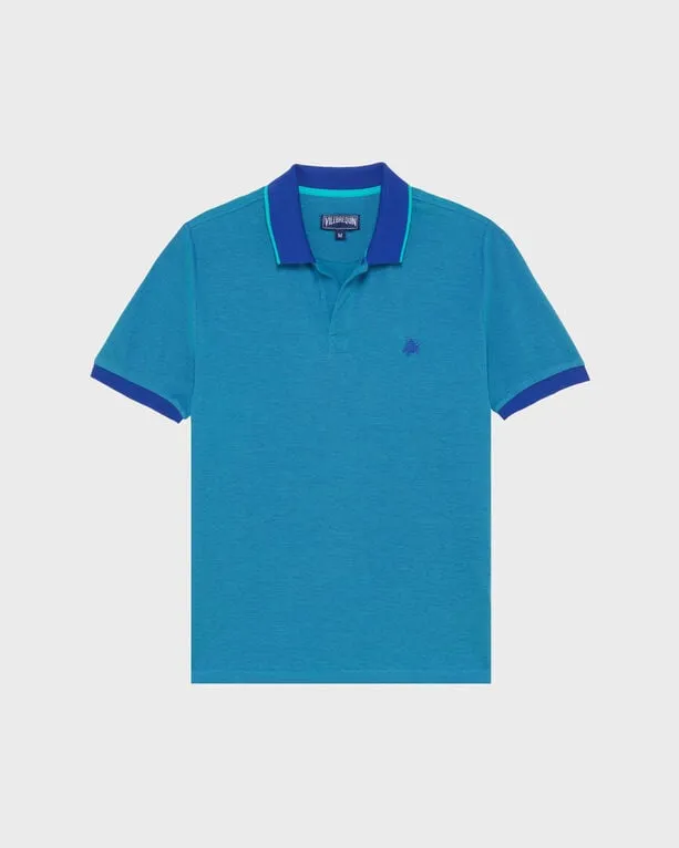 Vilebrequin - Solid Polohemd Aus Baumwolle Für Herren - Polohemd - Palan - Blau - Größe M Vilebrequin - Solid Polohemd Aus Baumwolle Für Herren - Polohemd - Palan - Blau - Größe M