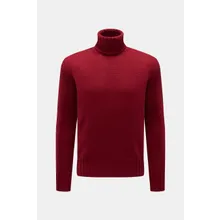 B.F. Knitwear - Herren - Merino Rollkragenpullover dunkelrot B.F. Knitwear - Herren - Merino Rollkragenpullover dunkelrot