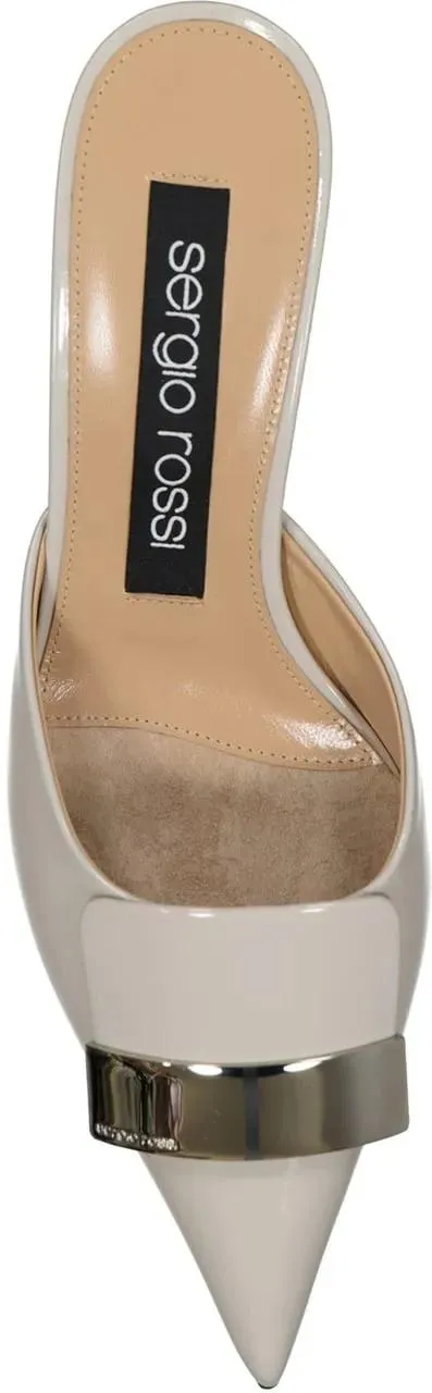 sergio rossi - Sergio Rossi Leather Mules - Größe 34,5 - – Bild 2