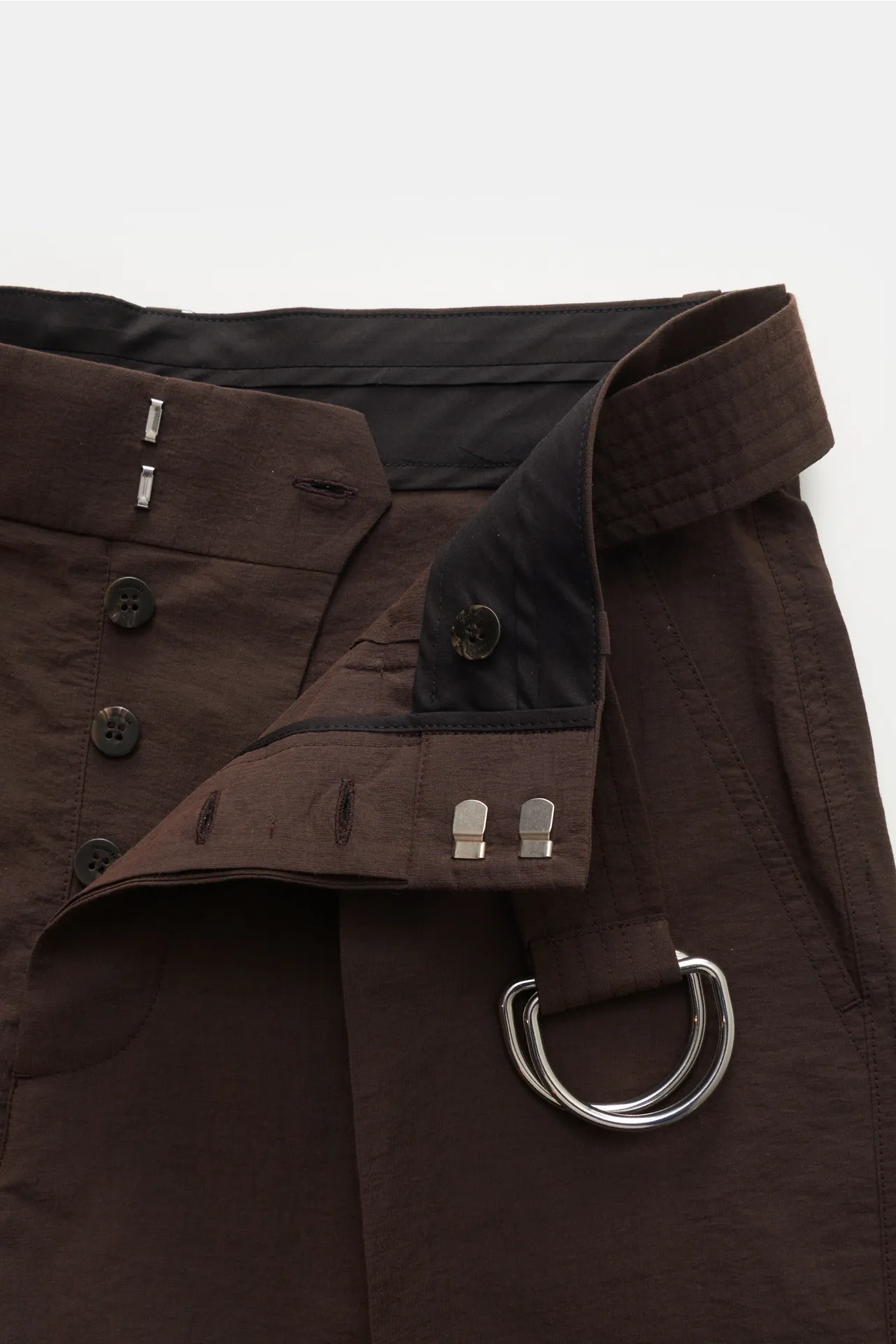 Nanushka - Herren - Bermudas 'Sadi' dunkelbraun – Bild 4