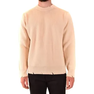 Laneus - Milk-Colored Merino And Cashmere Knit Sweater - Größe 50 - beige Laneus - Milk-Colored Merino And Cashmere Knit Sweater - Größe 50 - beige