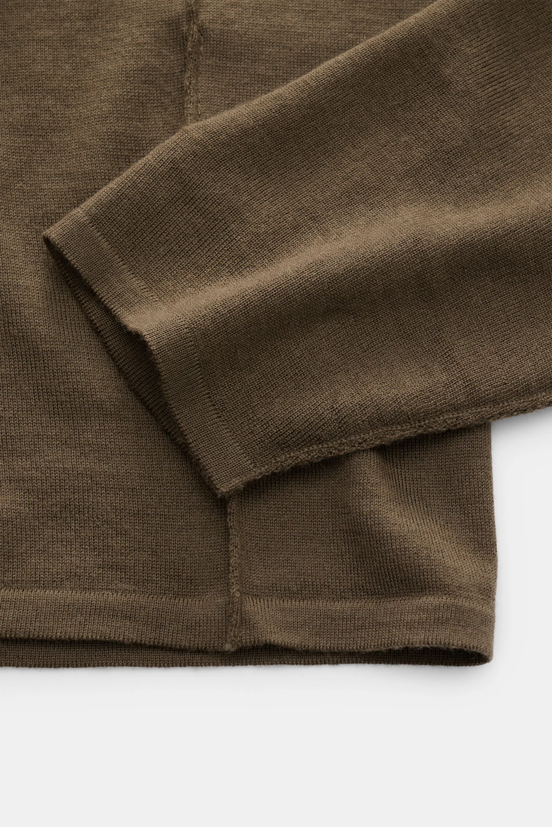 Kiefermann - Herren - Merino Feinstrick-Pullover 'Marleys' dark olive – Bild 3