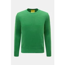 B.F. Knitwear - Herren - Merino Rundhalspullover grün B.F. Knitwear - Herren - Merino Rundhalspullover grün