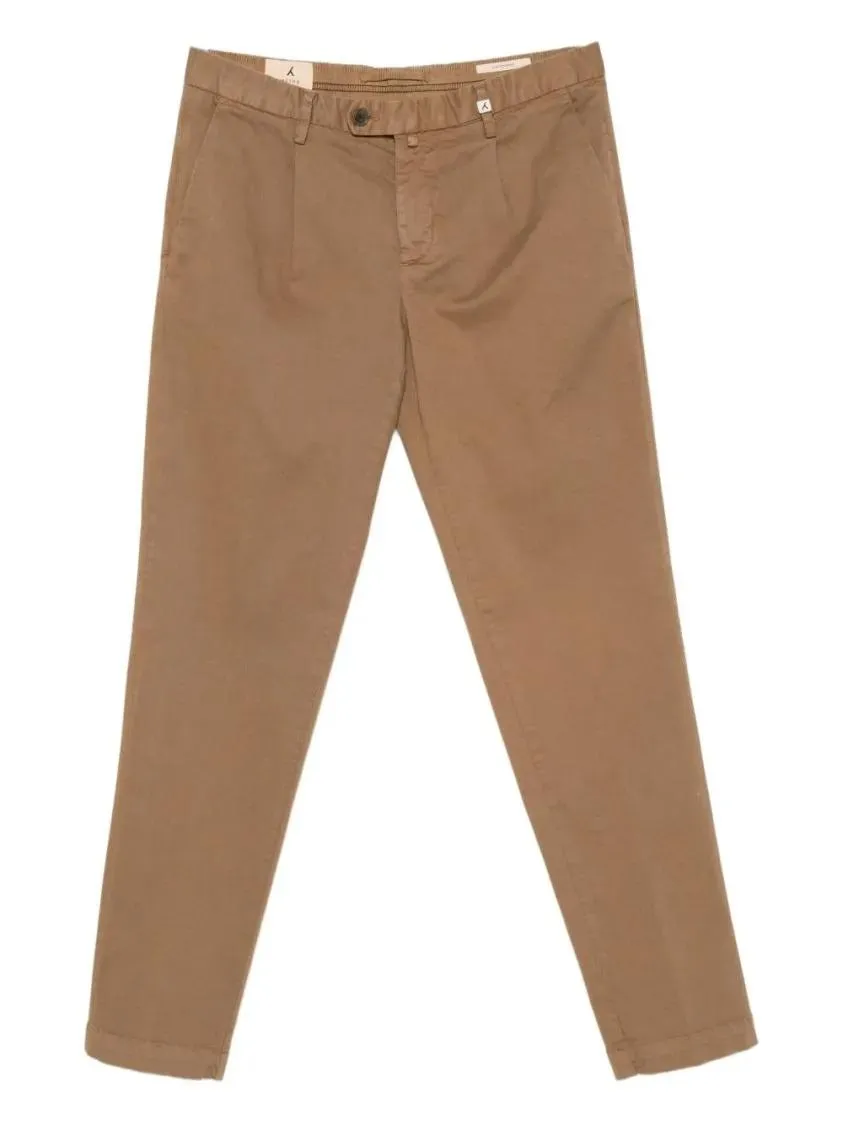 MYTHS - Straight-Leg Brown Trousers With Mid-Rise Waist - Größe 52 - braun MYTHS - Straight-Leg Brown Trousers With Mid-Rise Waist - Größe 52 - braun