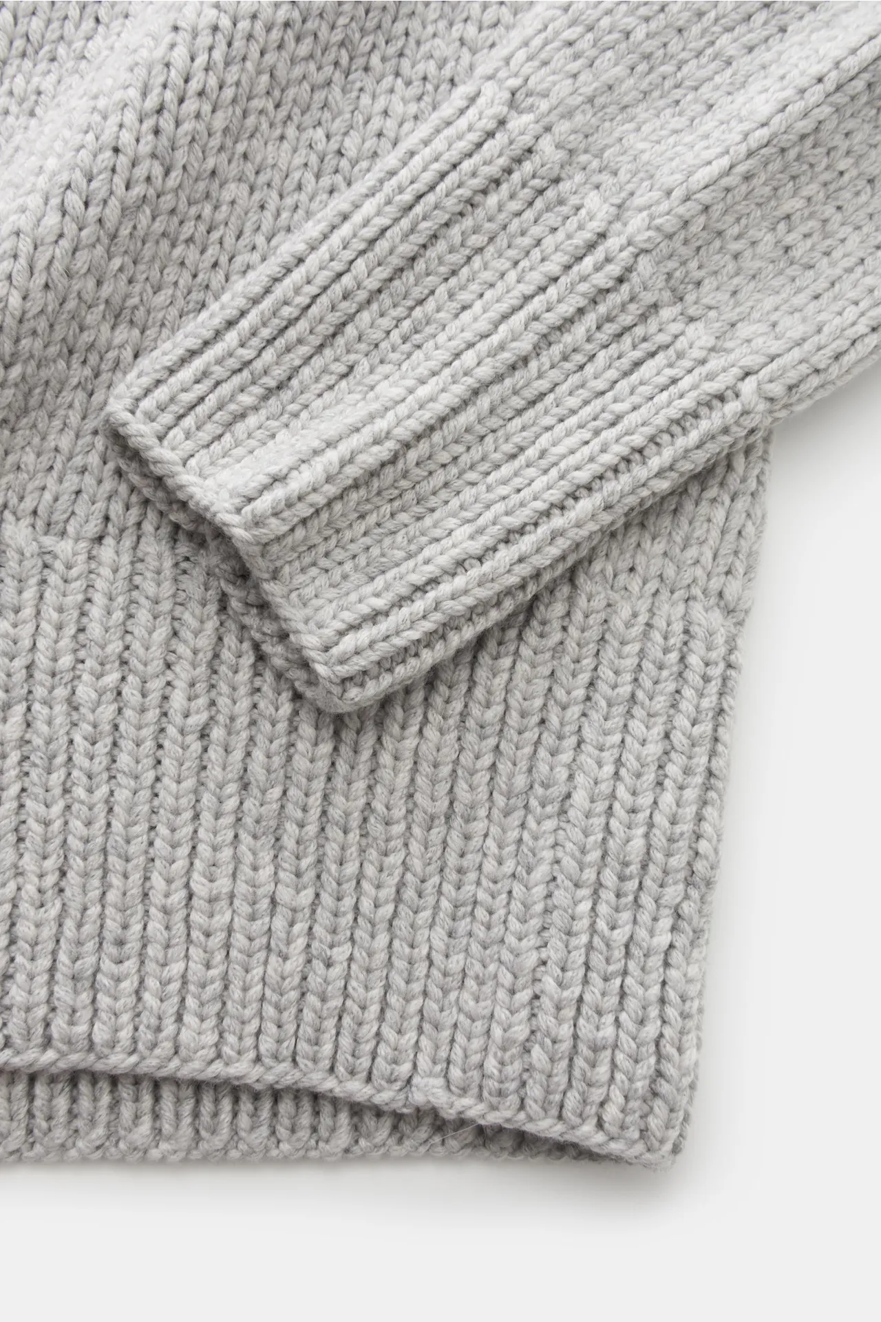 Wommelsdorff - Herren - Cashmere Pullover 'Axel' hellgrau – Bild 3