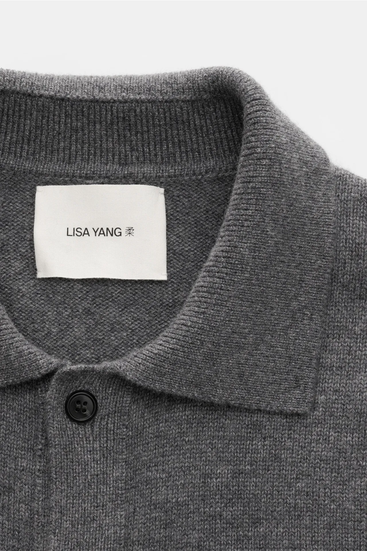 Lisa Yang - Herren - Cashmere Cardigan 'Maximilian' grau meliert – Bild 2