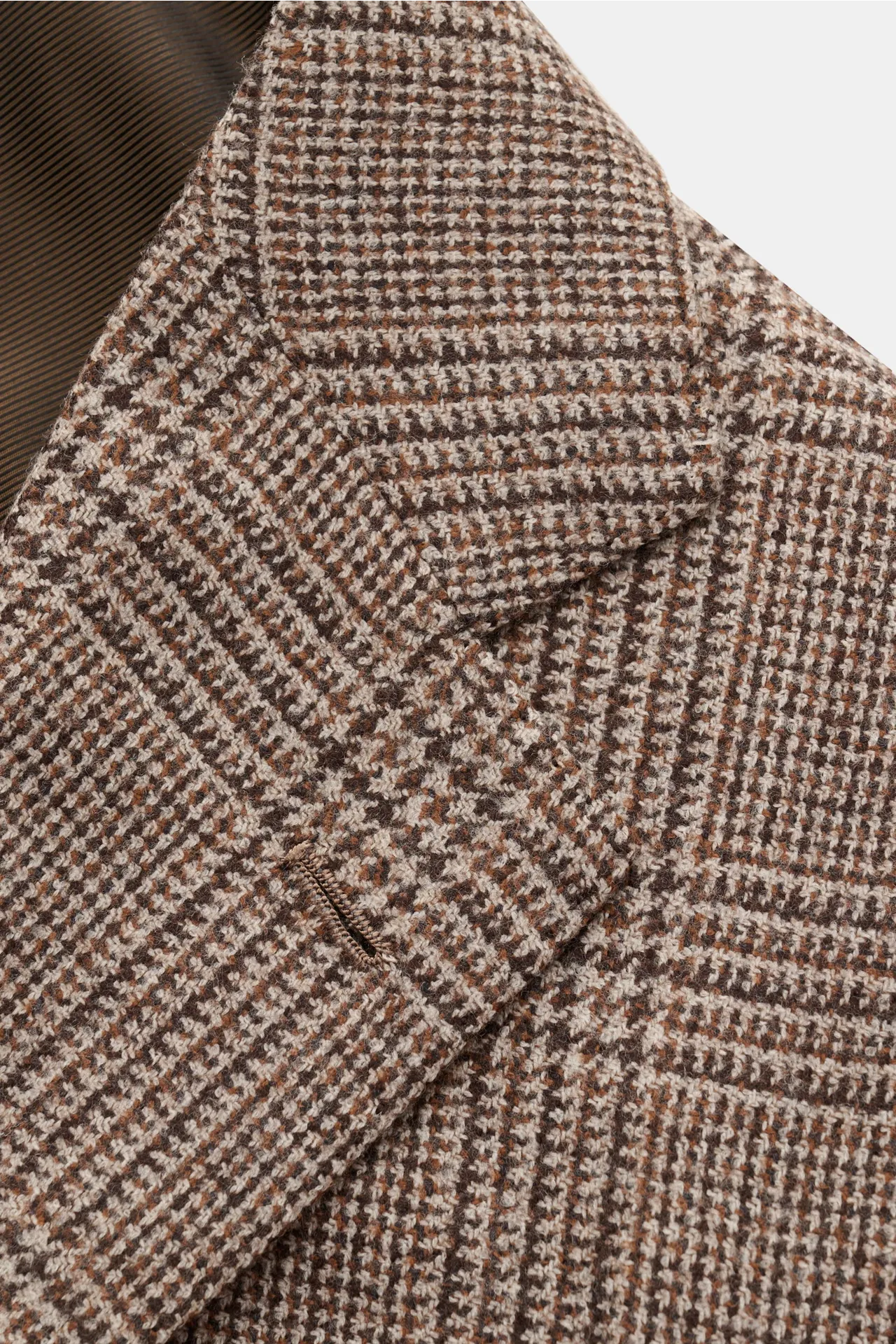 Cesare Attolini - Herren - Cashmere Sakko braun/beige kariert – Bild 5