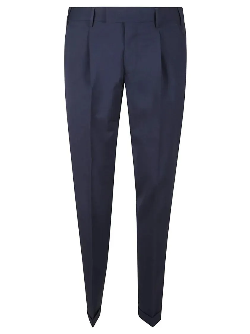 Pt Torino - Tailored Blue Trousers With Sharp Creases - Größe 48 - schwarz Pt Torino - Tailored Blue Trousers With Sharp Creases - Größe 48 - schwarz