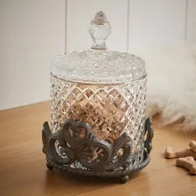 Glasdose mit Halterung Kerynna Glasdose mit Halterung Kerynna