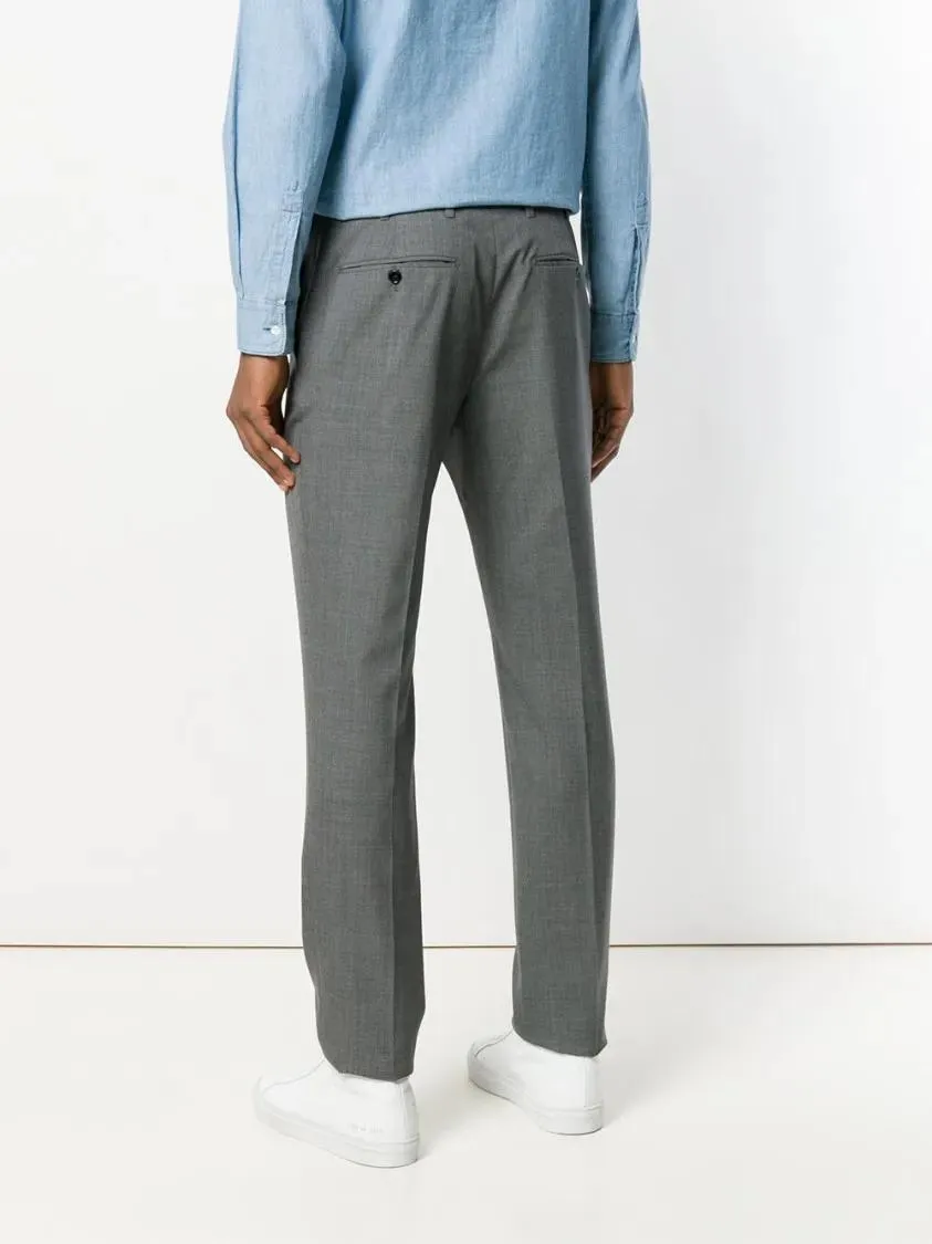 AVANT TOI - Tailored Grey Cotton Trousers - Größe 46 - grau – Bild 4