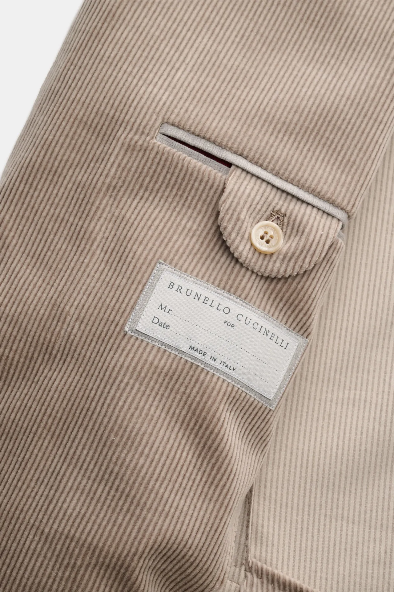 Brunello Cucinelli - Herren - Cordsakko sand – Bild 4