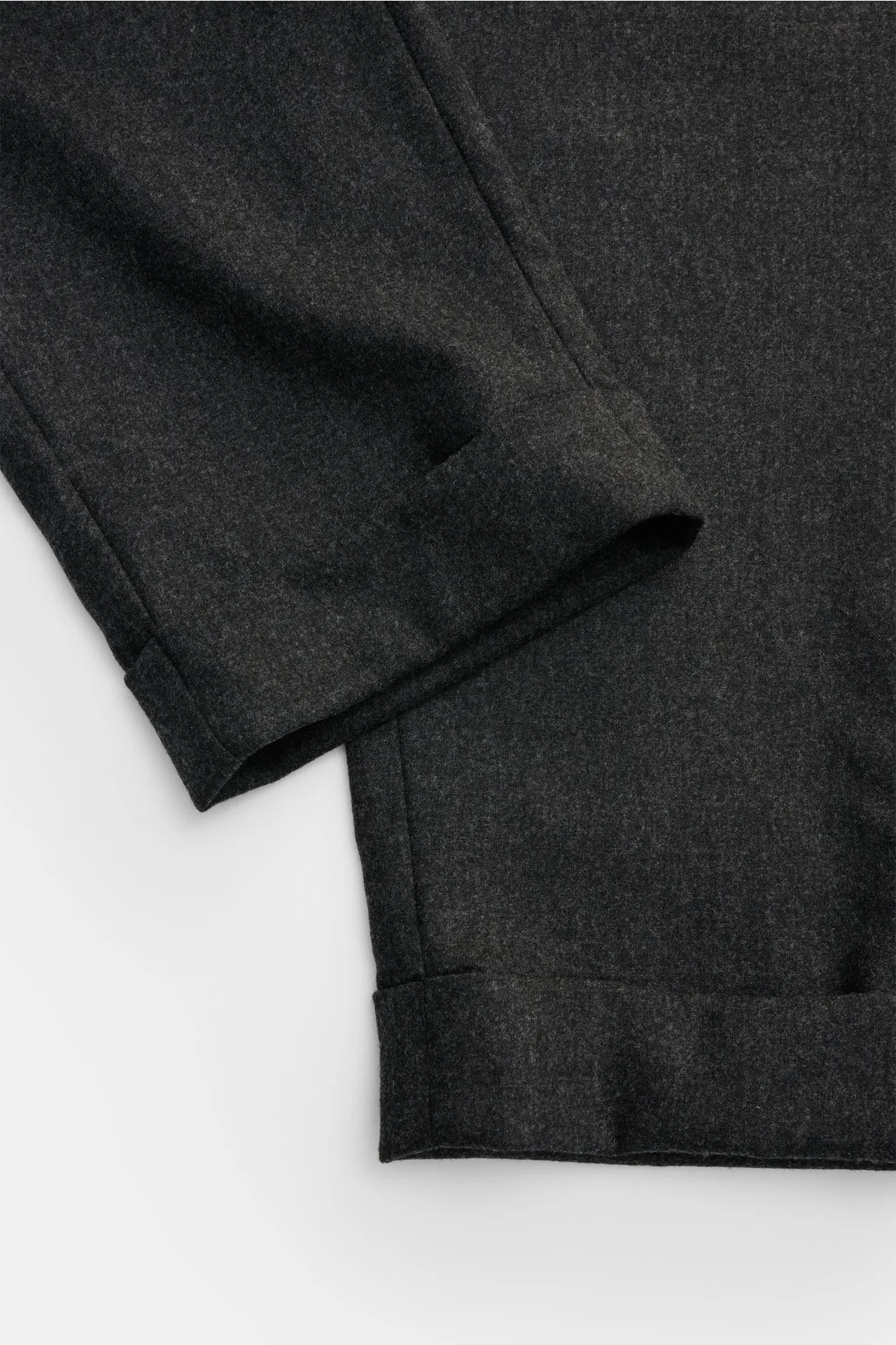 Marco Pescarolo - Herren - Woll-Jogpants 'Manu' anthrazit meliert – Bild 5