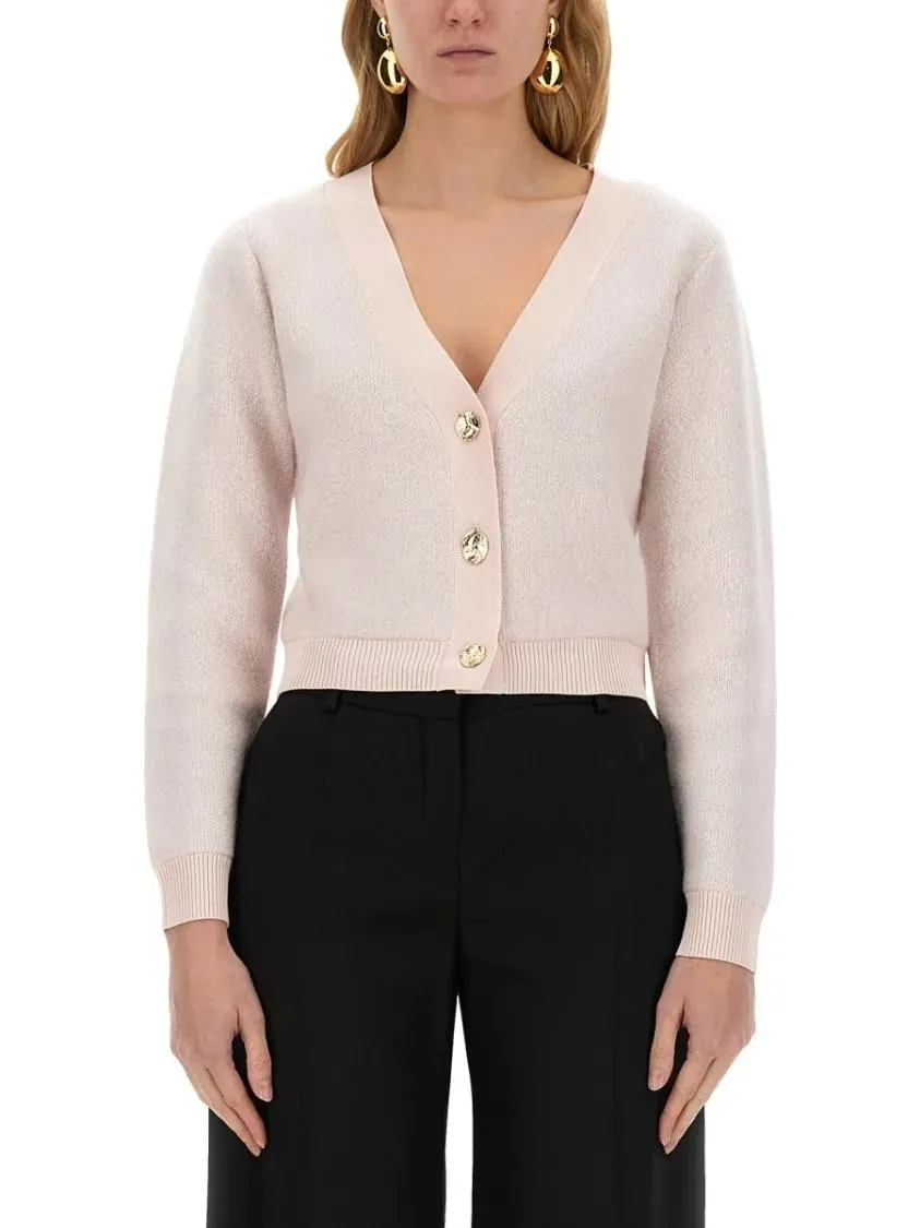 Nina Ricci - Regular Fit Mohair Blend Cardigan - Größe M - Nina Ricci - Regular Fit Mohair Blend Cardigan - Größe M -