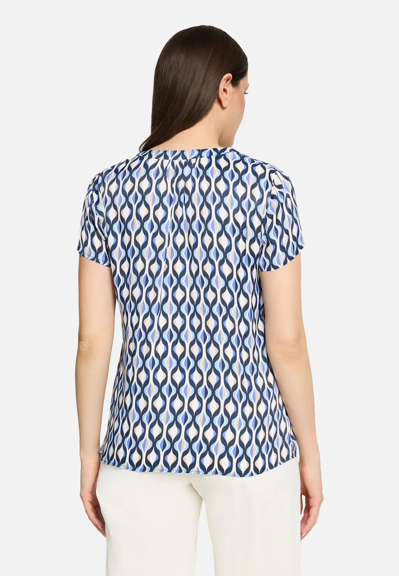 Satin-Bluse mit Print Satin-Bluse mit Print