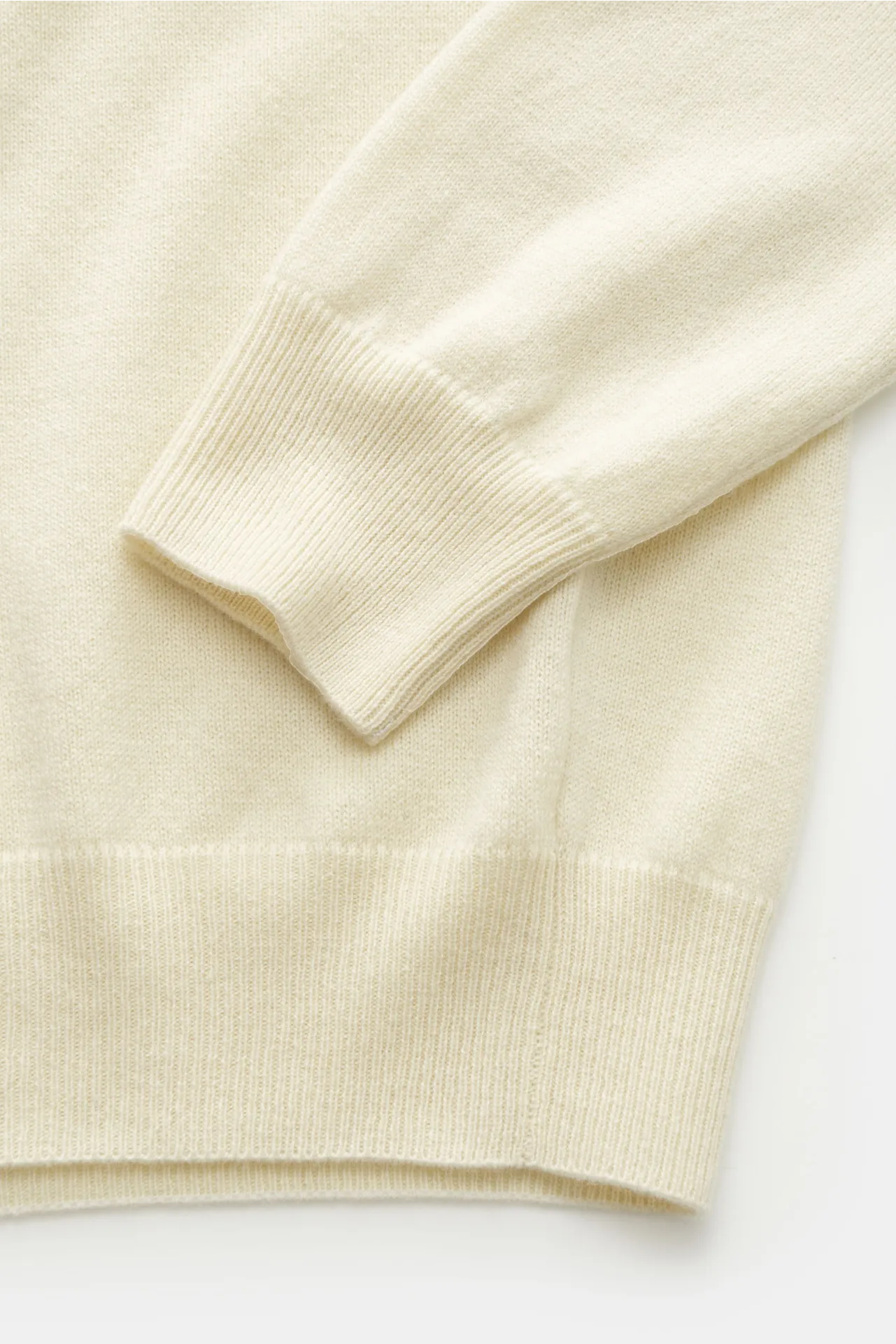 BRAUN Hamburg Essentials - Herren - Cashmere Rundhalspullover hellgelb – Bild 4