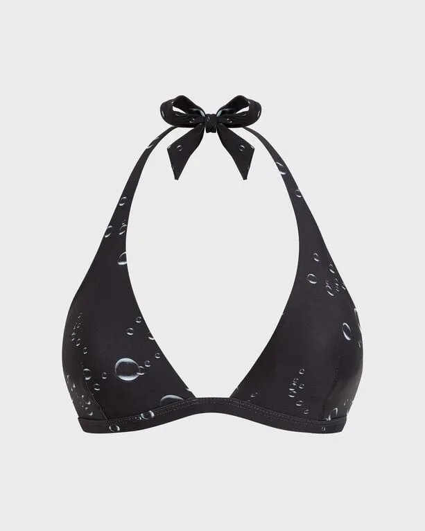 Vilebrequin - Bubble 3d Neckholder-bikinioberteil Für Damen - Bademode - Fleche - Schwarz - Größe L Vilebrequin - Bubble 3d Neckholder-bikinioberteil Für Damen - Bademode - Fleche - Schwarz - Größe L