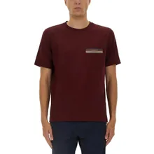 Paul Smith - Striped Pocket T-Shirt - Größe S - rot Paul Smith - Striped Pocket T-Shirt - Größe S - rot