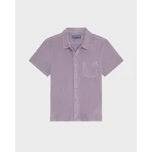 Vilebrequin - Solid Bowling-hemd Aus Frottee Für Herren - Hemd - Charli - Violett - Größe XXL Vilebrequin - Solid Bowling-hemd Aus Frottee Für Herren - Hemd - Charli - Violett - Größe XXL