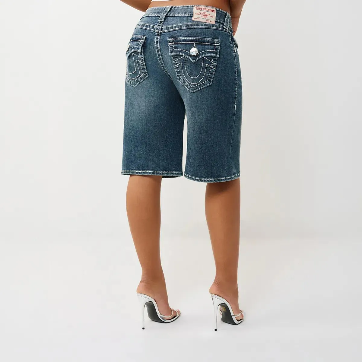 True Religion - Jeans Bermundas JORT - Größe 31 - blau – Bild 2