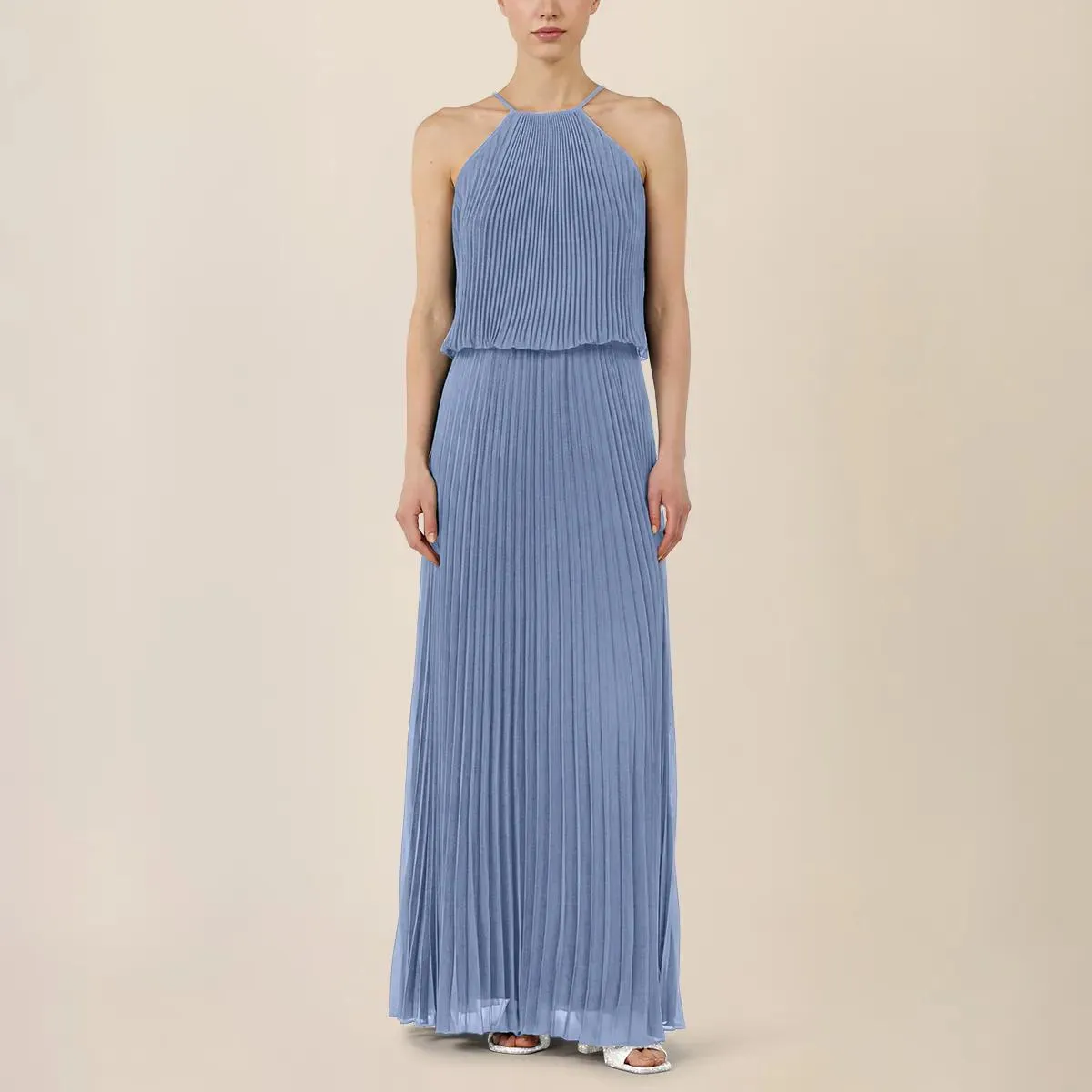 Apart - Chiffonkleid - Größe 38 - blau – Bild 4