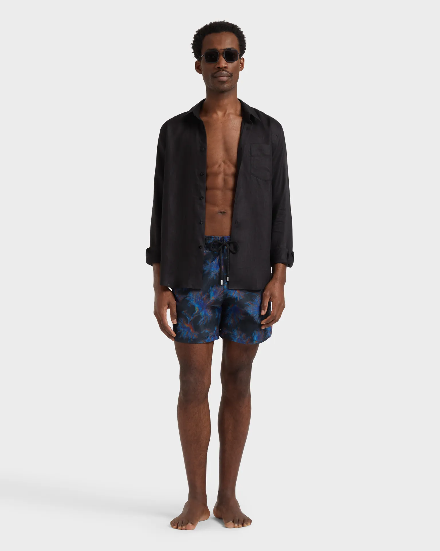 Vilebrequin - Kyoto Badeshorts Aus Seide Für Herren - Vilebrequin X Maison Bucol - Bademode - Moopea - Schwarz - Größe XL – Bild 5